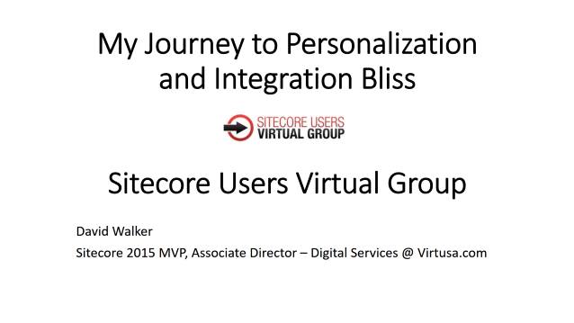My Journey to Personalization and Integration Bliss
