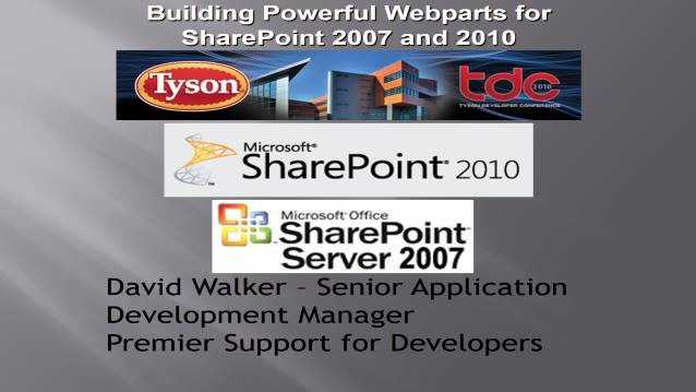 Building Powerful WebParts with SharePoint 2007 and 2010 and easily support both versions!